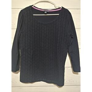 Womens Tommy Hilfiger scoop neck tee sz L